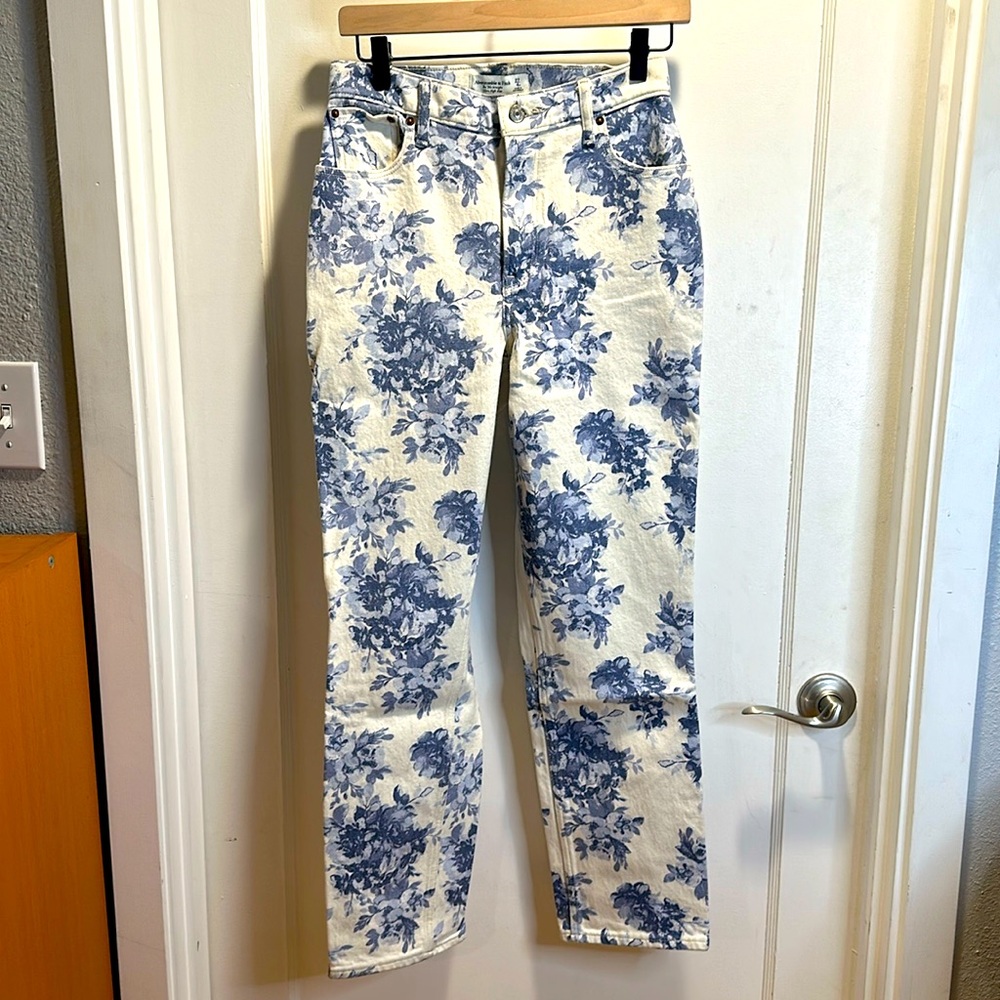 Floral pattern Abercrombie & Fitch jeans